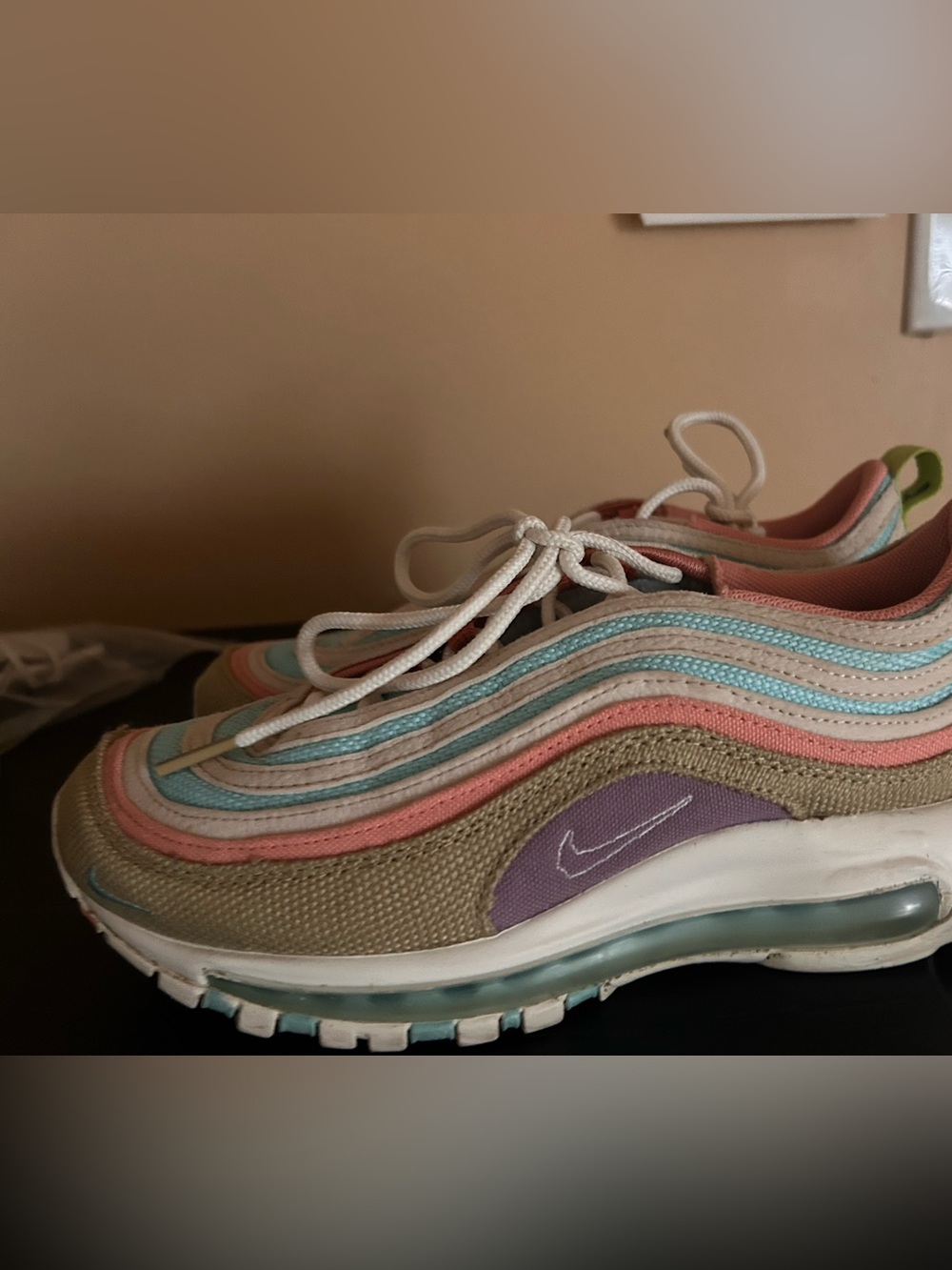 Nike Women’s Air Max 97 in Pastel Pink, Blue, Purple and Beige